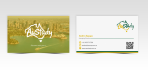 Business Card Design by Pointless Pixels India for Austudy Pty Ltd | Design: #15122551