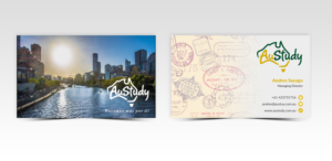 Australian Student Agency business cards | Diseño de Tarjeta de Presentación por Pointless Pixels India