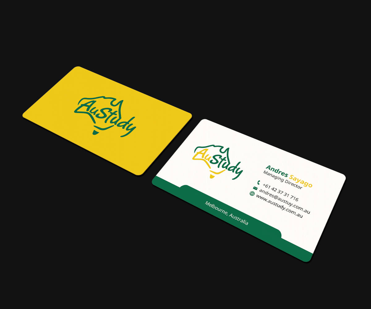 Business Card Design by JK18 for Austudy Pty Ltd | Design #15107747