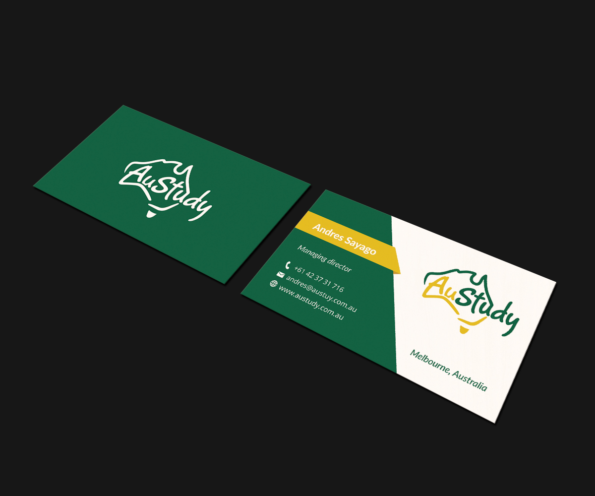 Business Card Design by JK18 for Austudy Pty Ltd | Design #15126607