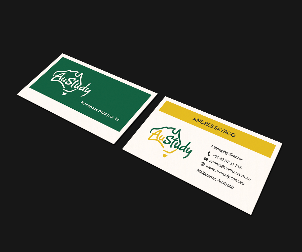 Business Card Design by JK18 for Austudy Pty Ltd | Design #15126608