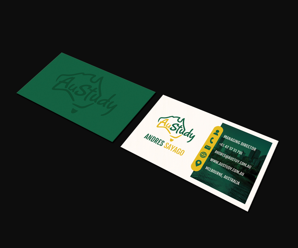 Business Card Design by JK18 for Austudy Pty Ltd | Design #15150472