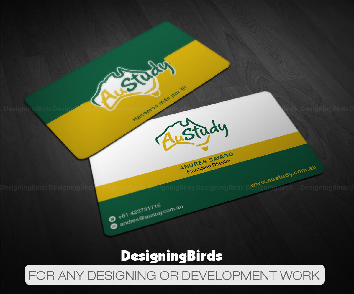 Business Card Design by Designing Birds for Austudy Pty Ltd | Design #15102393