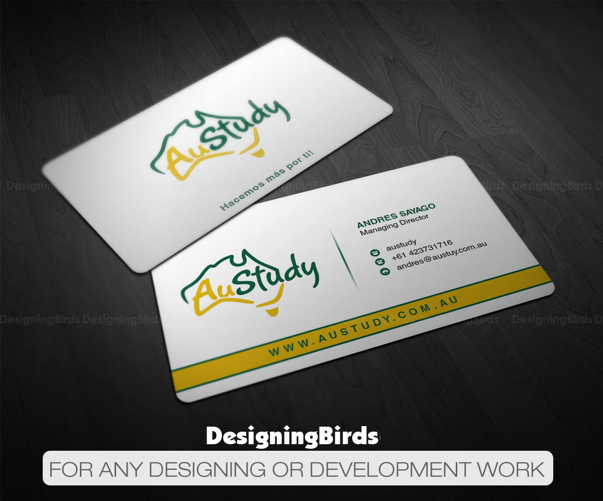 Business Card Design by Designing Birds for Austudy Pty Ltd | Design #15103107