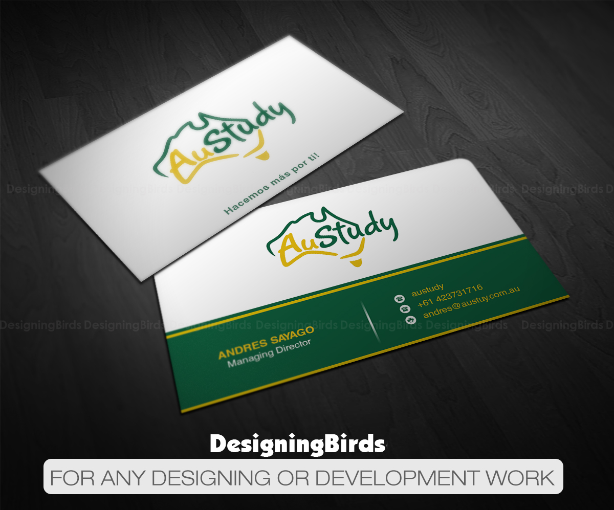 Business Card Design by Designing Birds for Austudy Pty Ltd | Design #15103108
