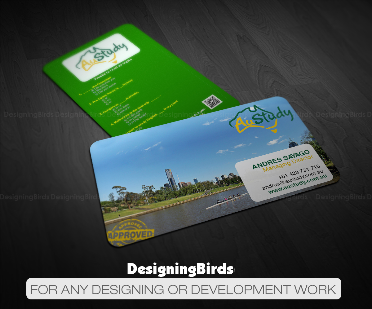Business Card Design by Designing Birds for Austudy Pty Ltd | Design #15135947
