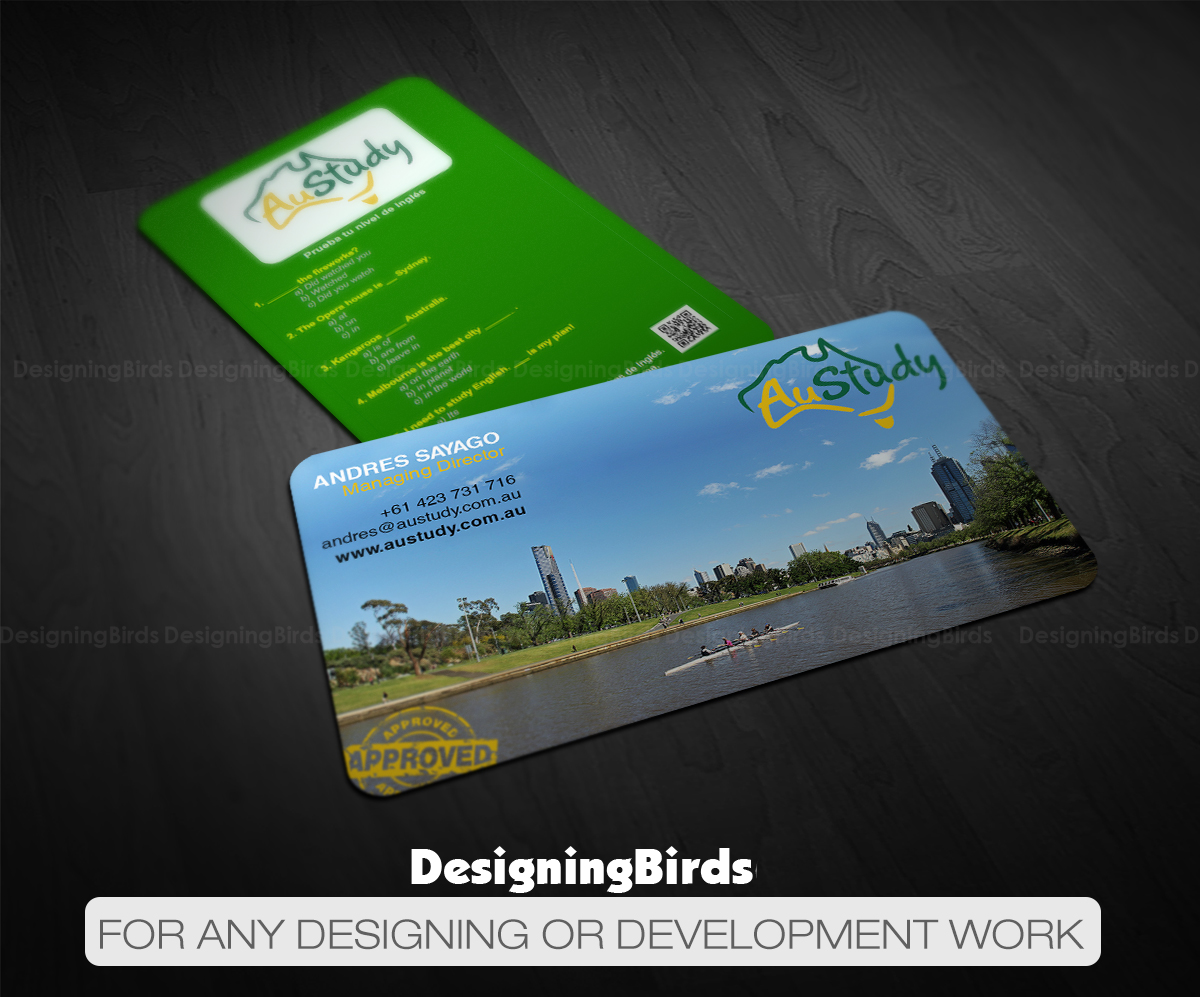 Business Card Design by Designing Birds for Austudy Pty Ltd | Design #15135948