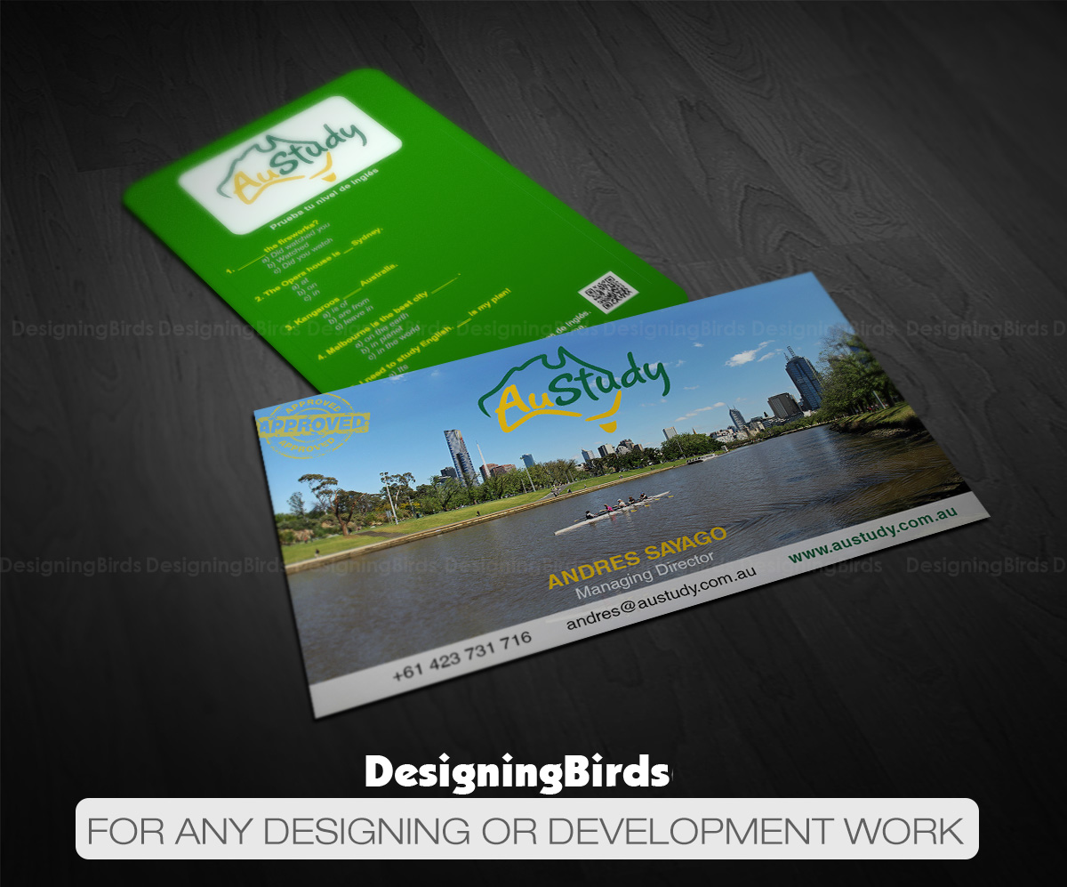 Business Card Design by Designing Birds for Austudy Pty Ltd | Design #15139607