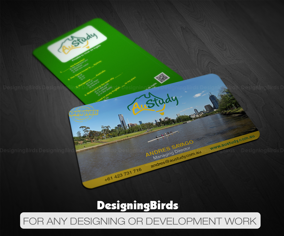 Business Card Design by Designing Birds for Austudy Pty Ltd | Design #15139608