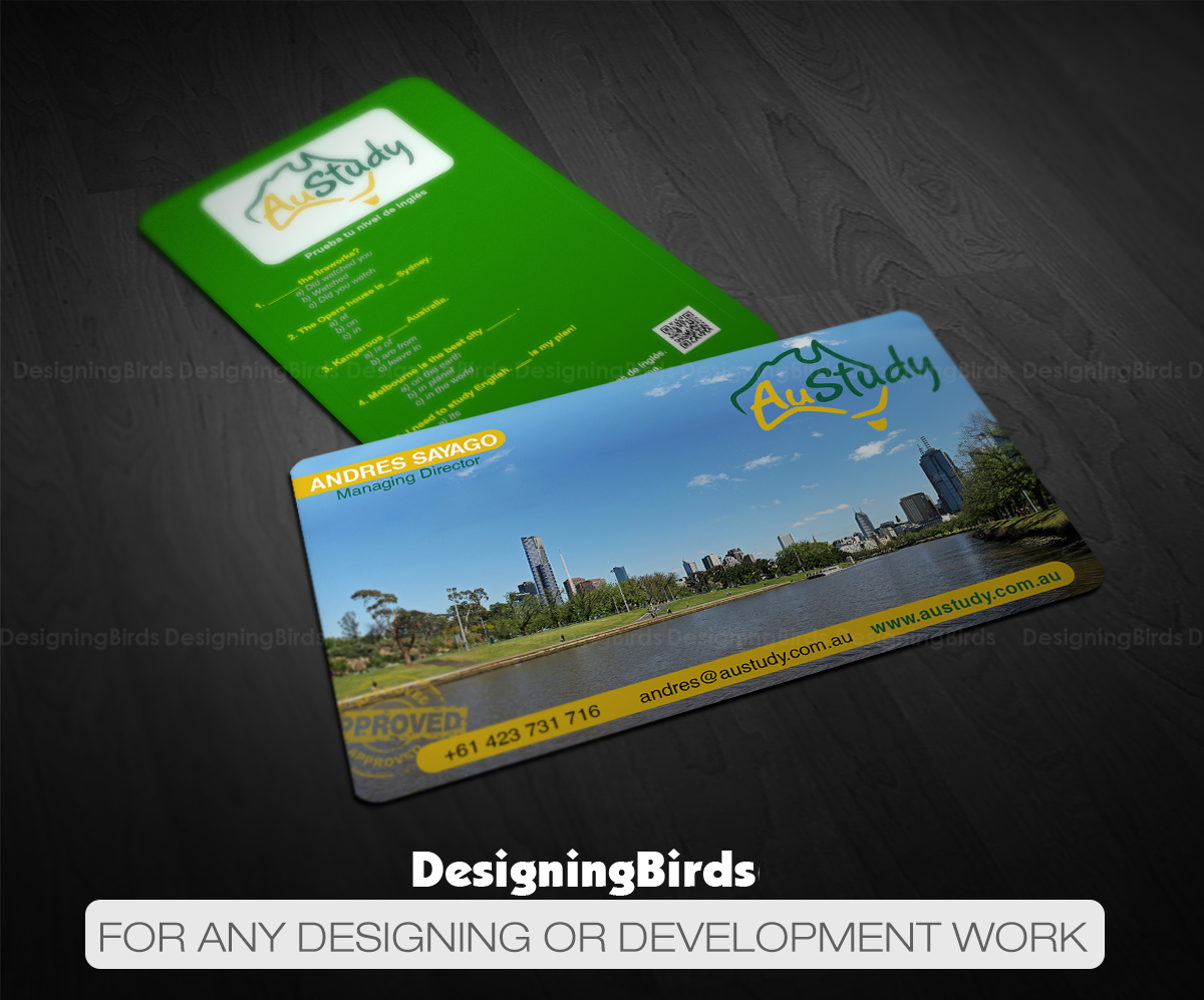 Business Card Design by Designing Birds for Austudy Pty Ltd | Design #15144123