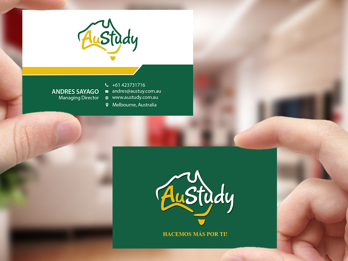 Business Card Design by Creations Box 2015 for Austudy Pty Ltd | Design #15103790