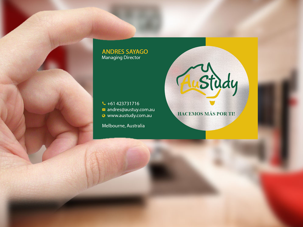 Business Card Design by Creations Box 2015 for Austudy Pty Ltd | Design #15103794