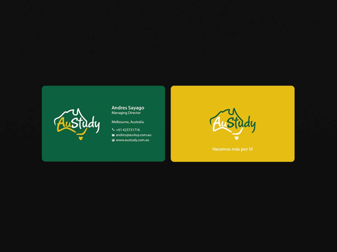 Business Card Design by Creations Box 2015 for Austudy Pty Ltd | Design #15108764