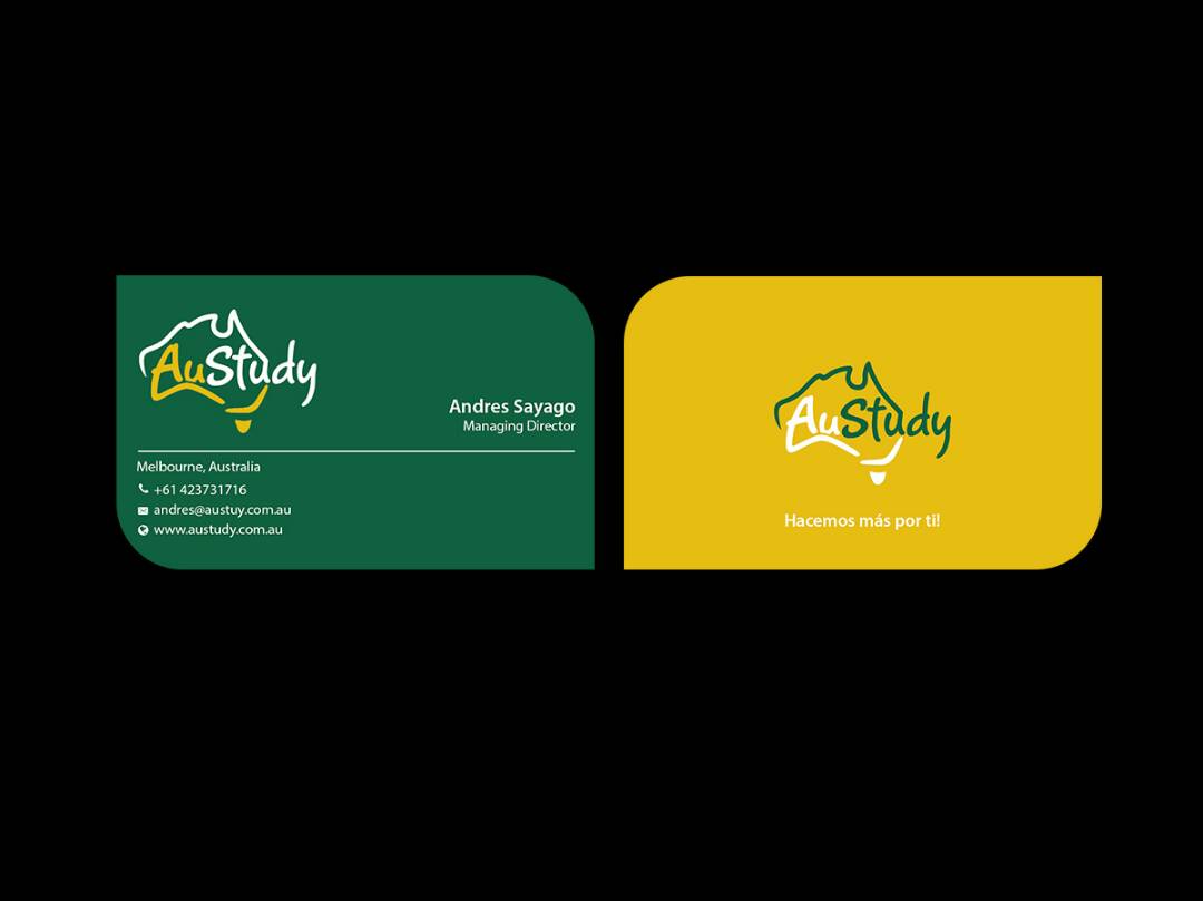 Business Card Design by Creations Box 2015 for Austudy Pty Ltd | Design #15108765