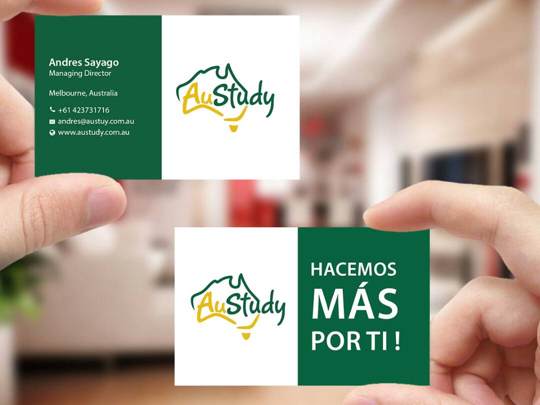 Business Card Design by Creations Box 2015 for Austudy Pty Ltd | Design #15108776
