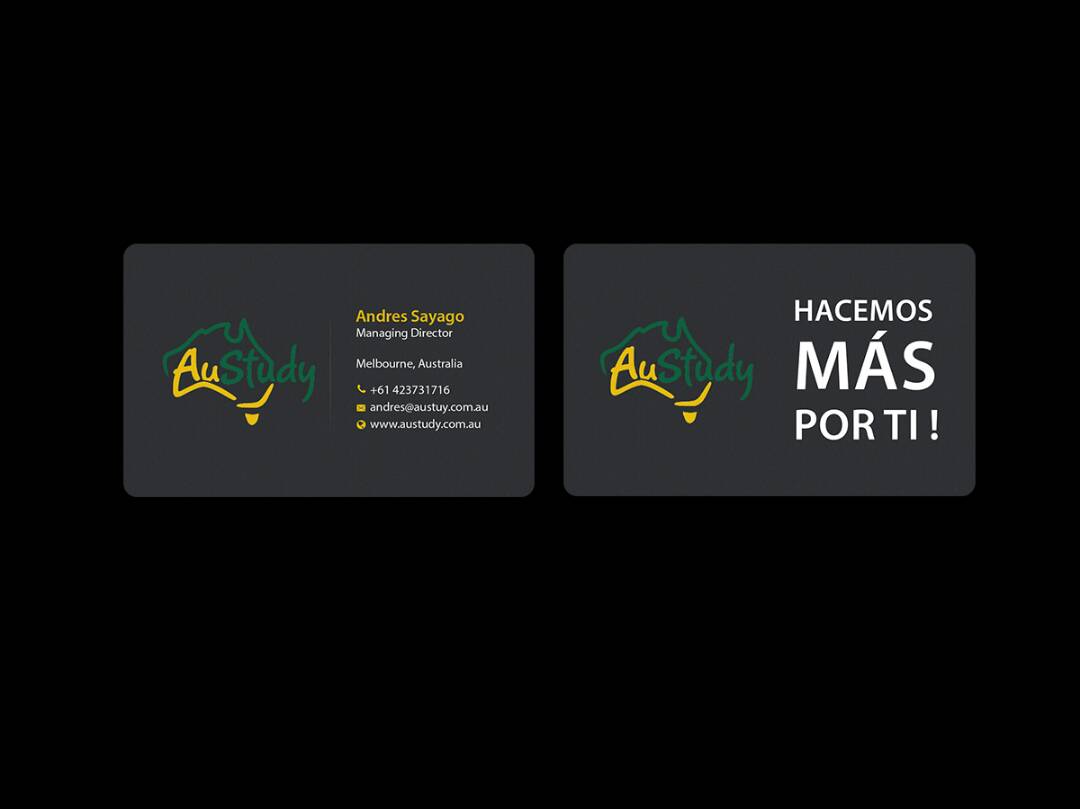 Business Card Design by Creations Box 2015 for Austudy Pty Ltd | Design #15108778