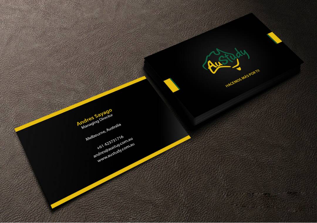 Business Card Design by Creations Box 2015 for Austudy Pty Ltd | Design #15108783