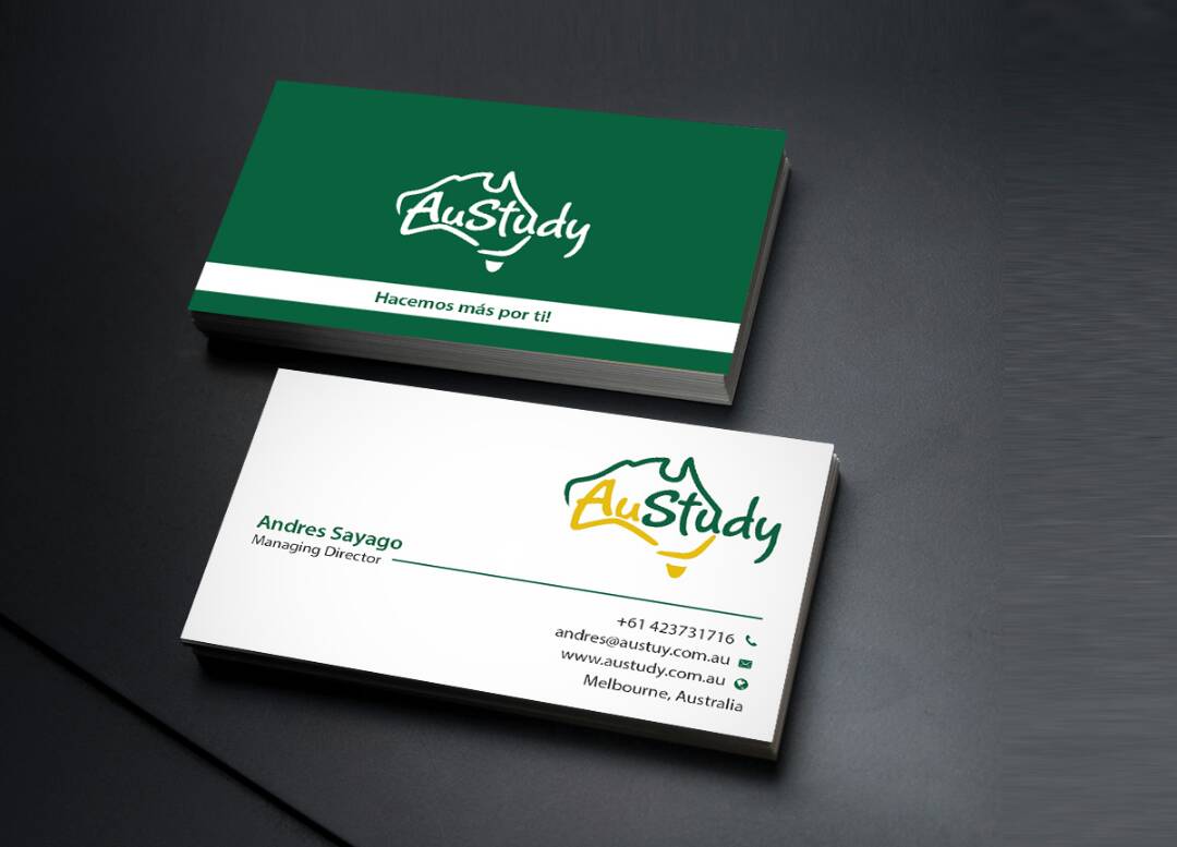 Business Card Design by Creations Box 2015 for Austudy Pty Ltd | Design #15108786