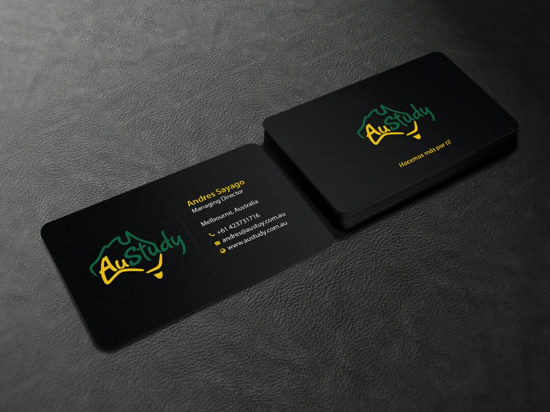 Business Card Design by Creations Box 2015 for Austudy Pty Ltd | Design #15108788