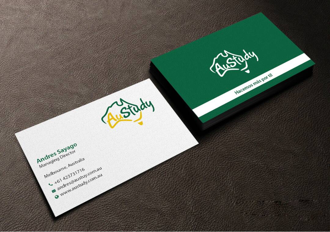 Business Card Design by Creations Box 2015 for Austudy Pty Ltd | Design #15108789