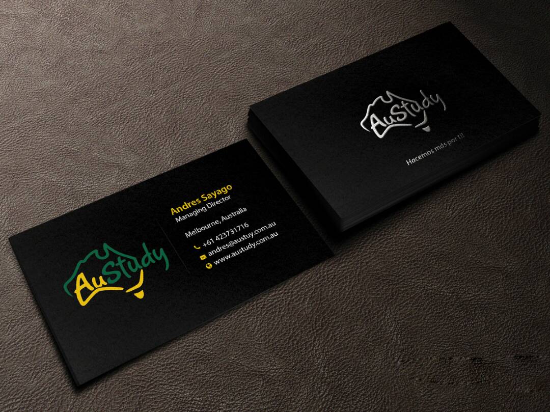 Business Card Design by Creations Box 2015 for Austudy Pty Ltd | Design #15108791