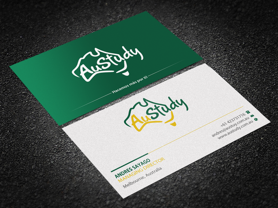 Business Card Design by Brand aid for Austudy Pty Ltd | Design #15101696