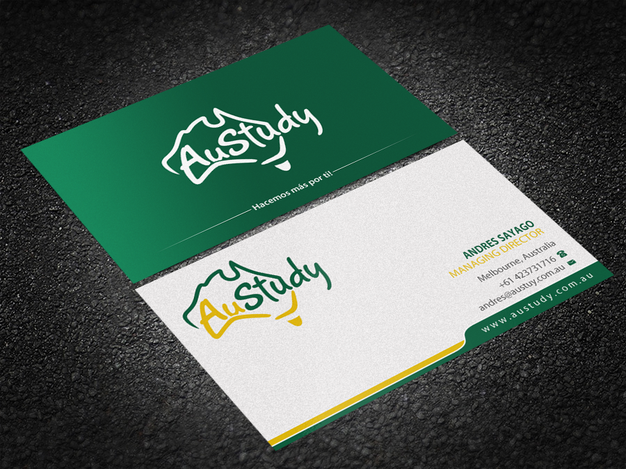 Business Card Design by Brand aid for Austudy Pty Ltd | Design #15101698