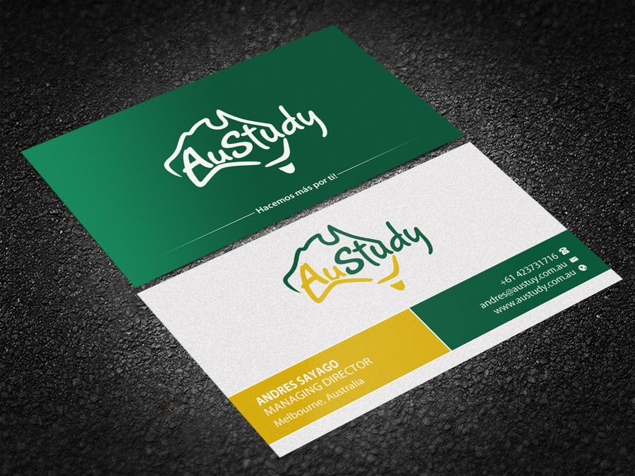 Business Card Design by Brand aid for Austudy Pty Ltd | Design #15101701