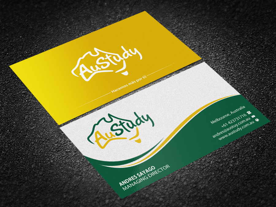 Business Card Design by Brand aid for Austudy Pty Ltd | Design #15101737