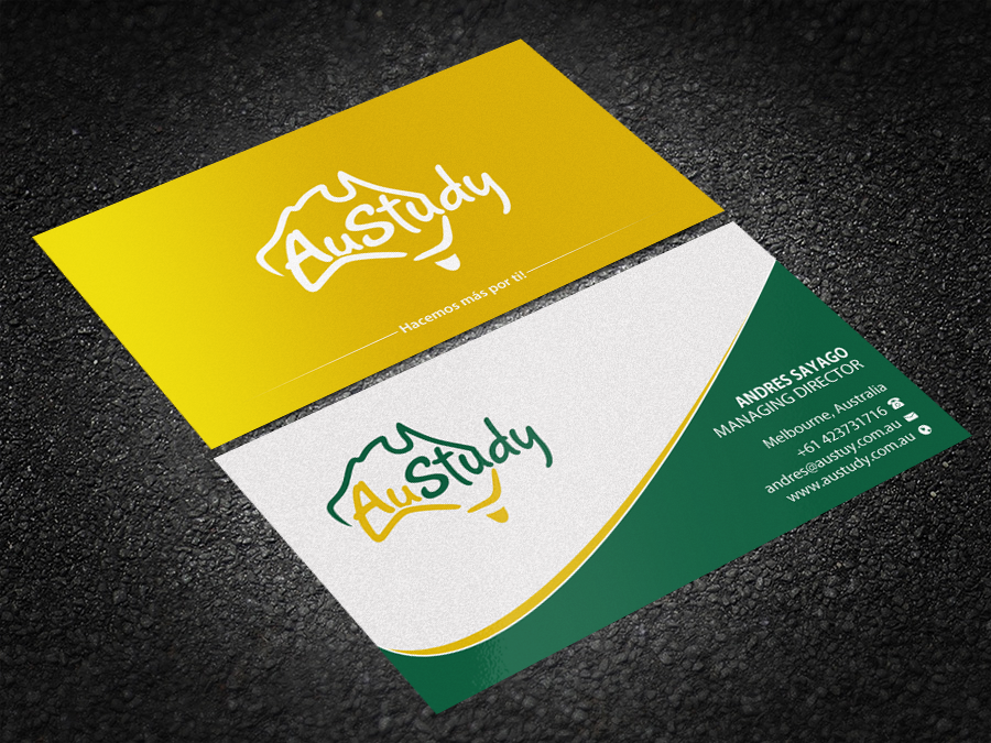 Business Card Design by Brand aid for Austudy Pty Ltd | Design #15101950