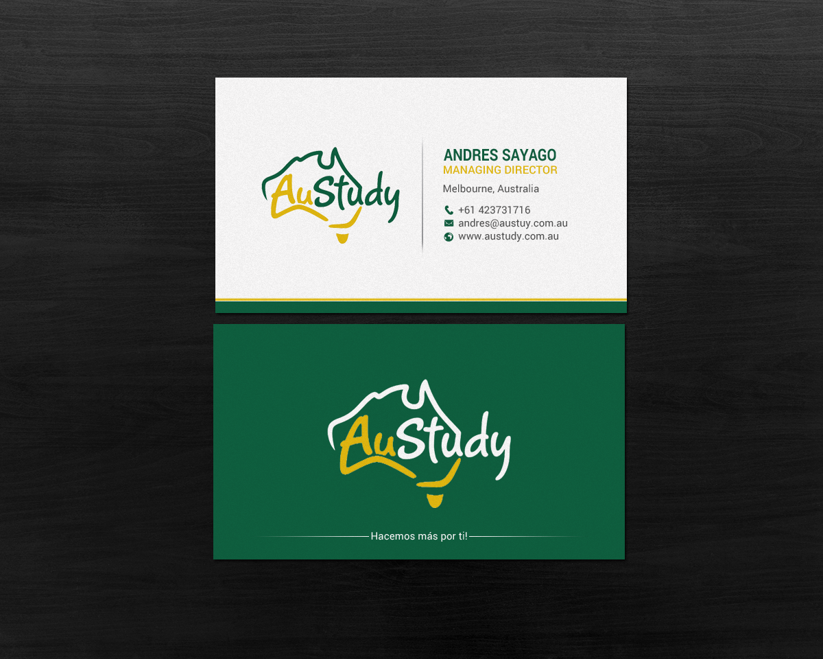 Business Card Design by chandrayaan.creative for Austudy Pty Ltd | Design #15101931