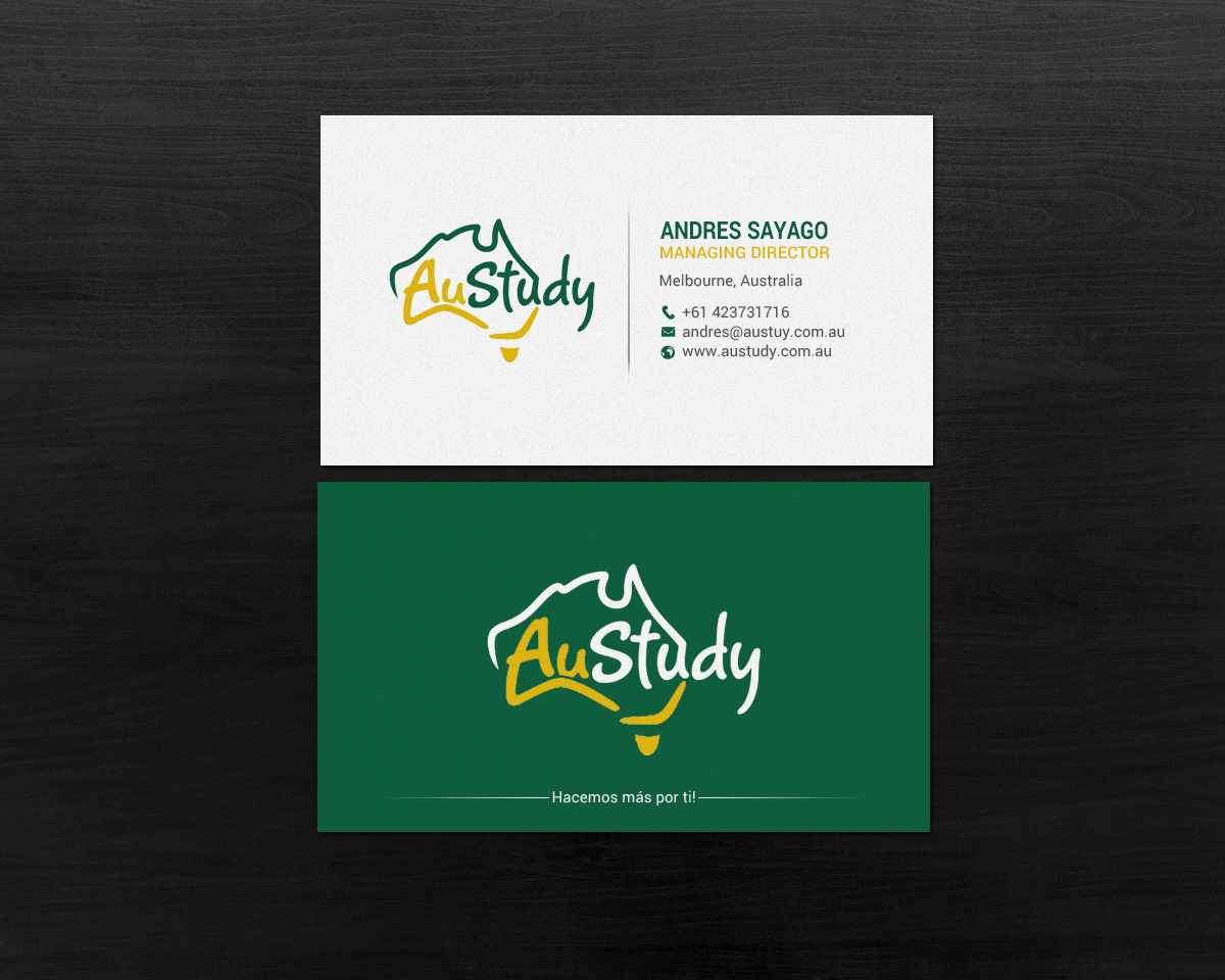 Visitenkarten-Design von chandrayaan.creative für Austudy Pty Ltd | Design #15101933