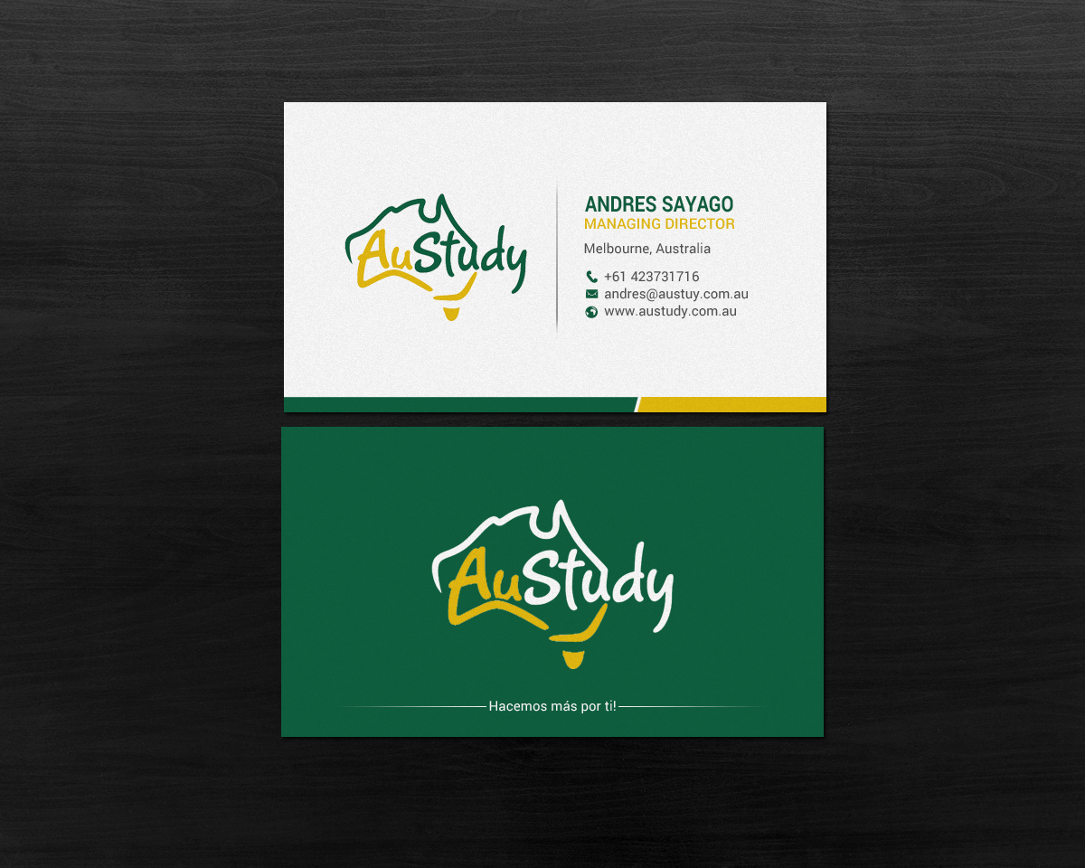 Business Card Design by chandrayaan.creative for Austudy Pty Ltd | Design #15101977