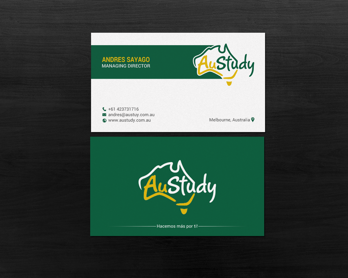 Business Card Design by chandrayaan.creative for Austudy Pty Ltd | Design #15101981