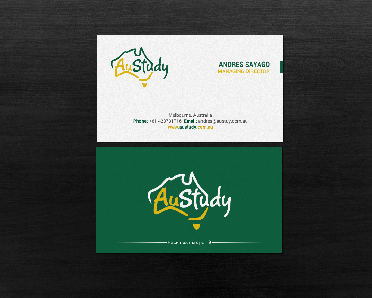 Design de Carte de Visite par chandrayaan.creative pour Austudy Pty Ltd | Design #15101983