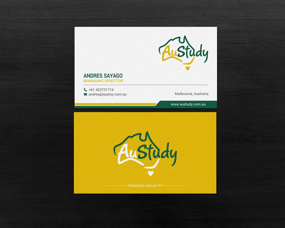 Business Card Design by chandrayaan.creative for Austudy Pty Ltd | Design #15102033