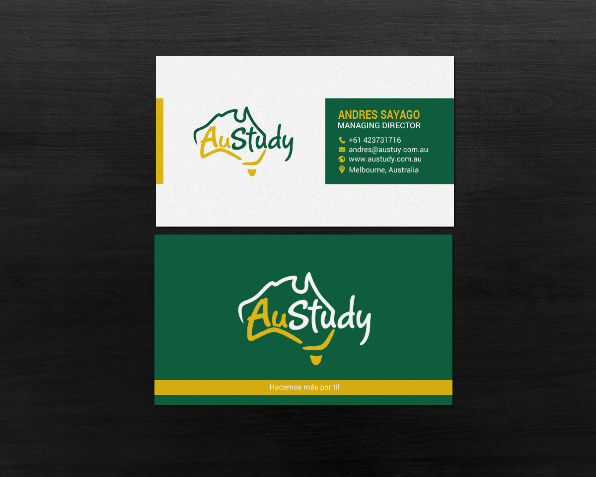 Business Card Design by chandrayaan.creative for Austudy Pty Ltd | Design #15102192
