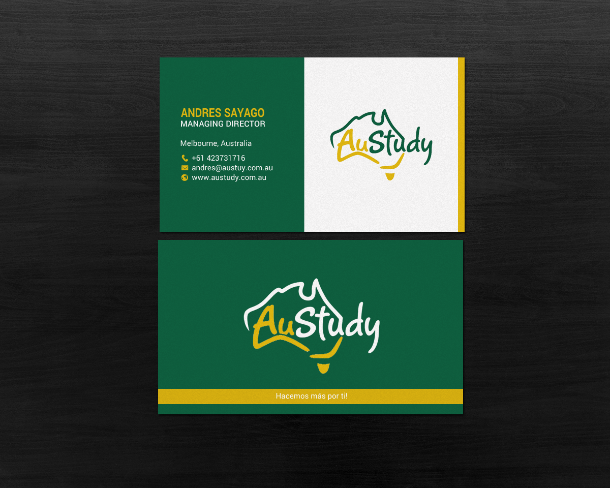 Business Card Design by chandrayaan.creative for Austudy Pty Ltd | Design #15102237