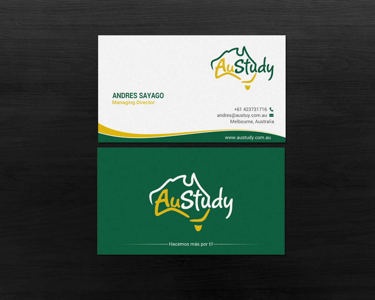 Business Card Design by chandrayaan.creative for Austudy Pty Ltd | Design #15102241