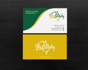 Business Card Design by chandrayaan.creative for Austudy Pty Ltd | Design: #15102365