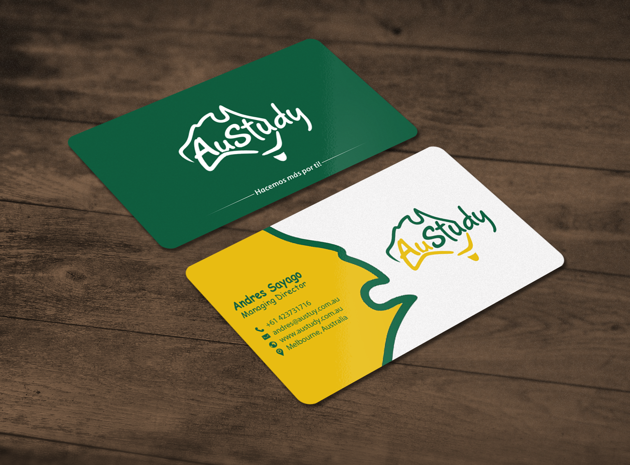 Business Card Design by chandrayaan.creative for Austudy Pty Ltd | Design #15106520
