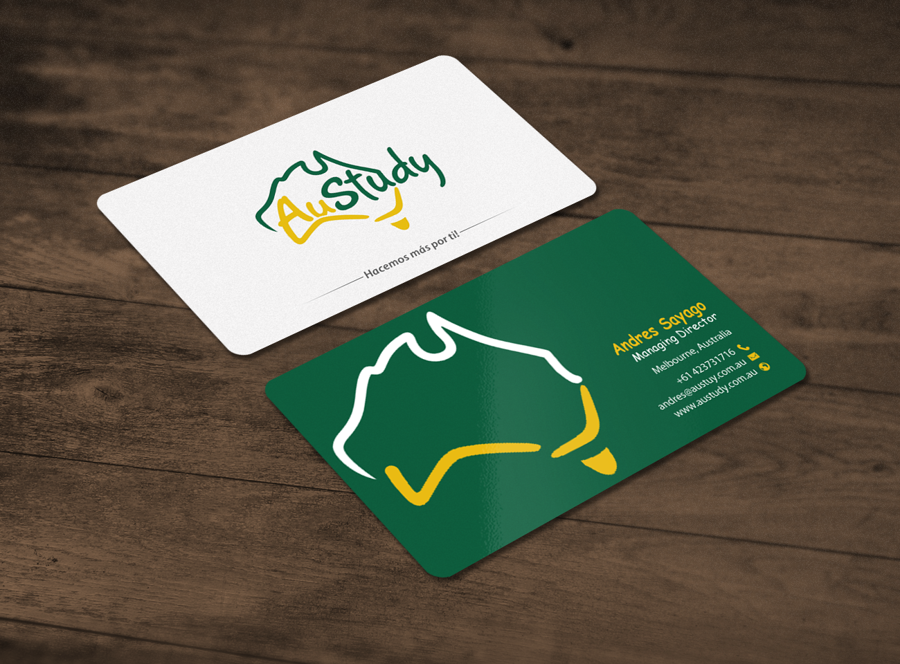 Business Card Design by chandrayaan.creative for Austudy Pty Ltd | Design #15106521