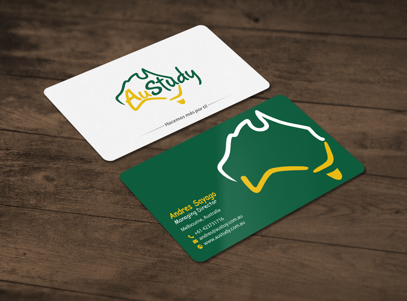Business Card Design by chandrayaan.creative for Austudy Pty Ltd | Design #15106523