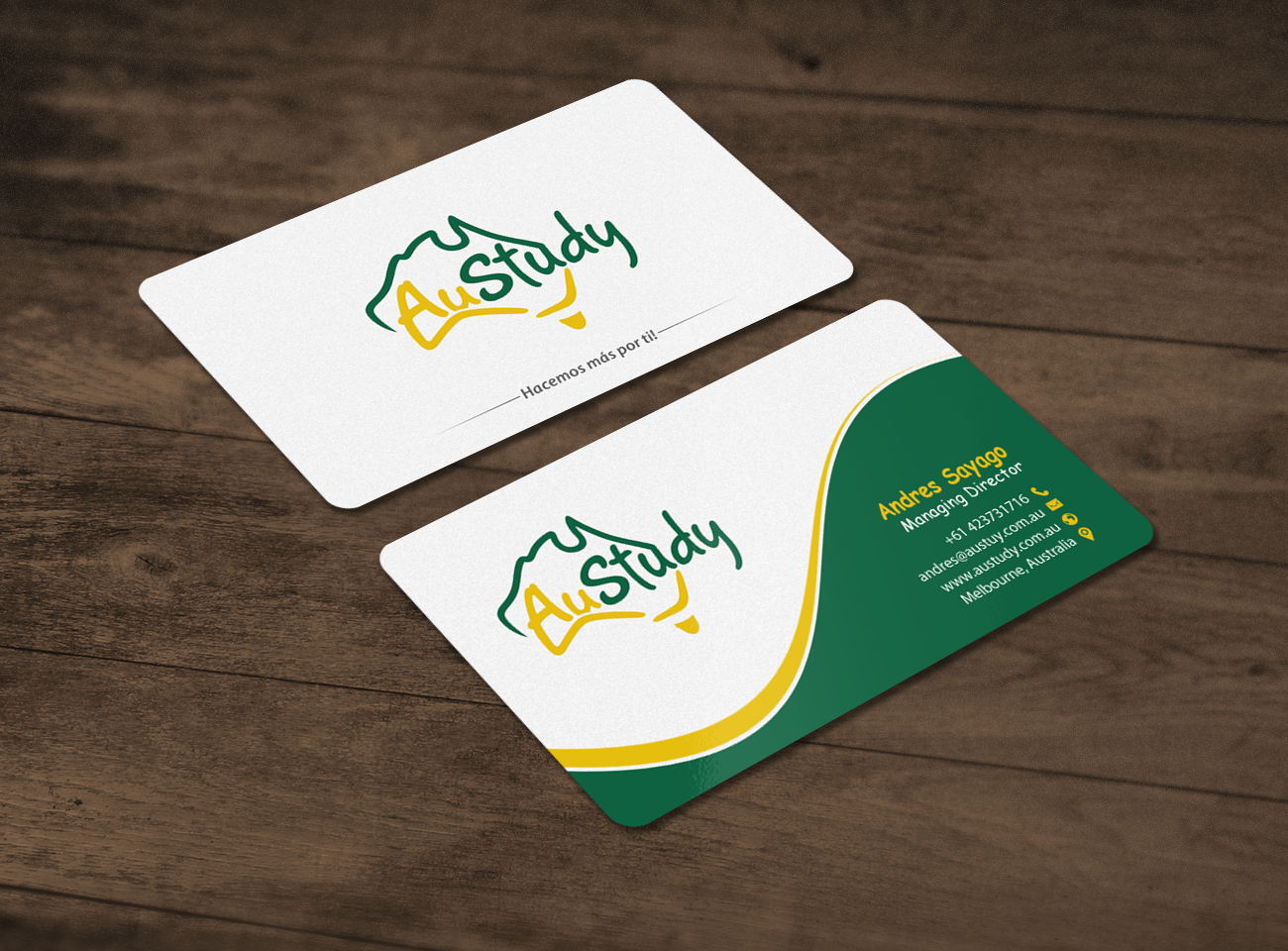 Design de Carte de Visite par chandrayaan.creative pour Austudy Pty Ltd | Design #15114628
