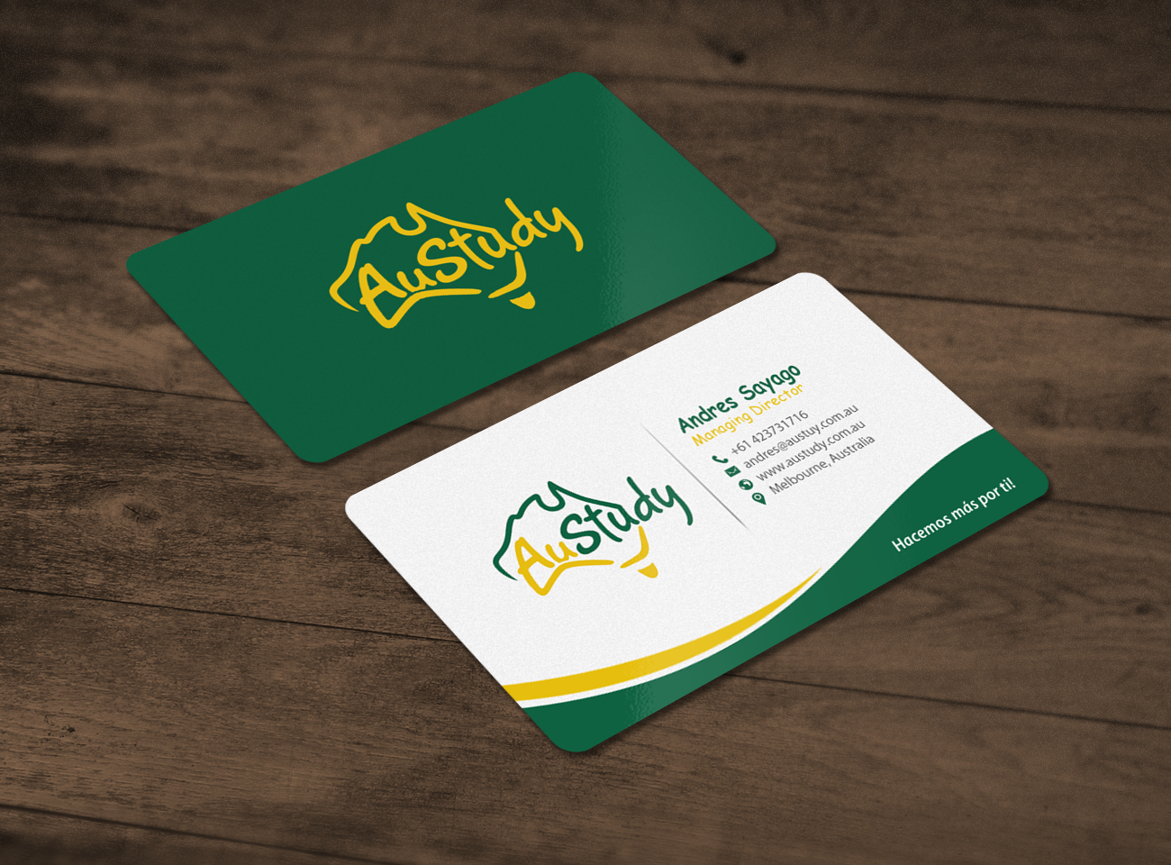 Business Card Design by chandrayaan.creative for Austudy Pty Ltd | Design #15114631