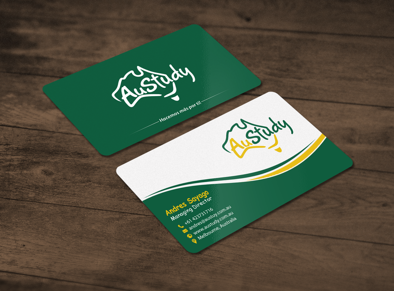 Business Card Design by chandrayaan.creative for Austudy Pty Ltd | Design #15114646