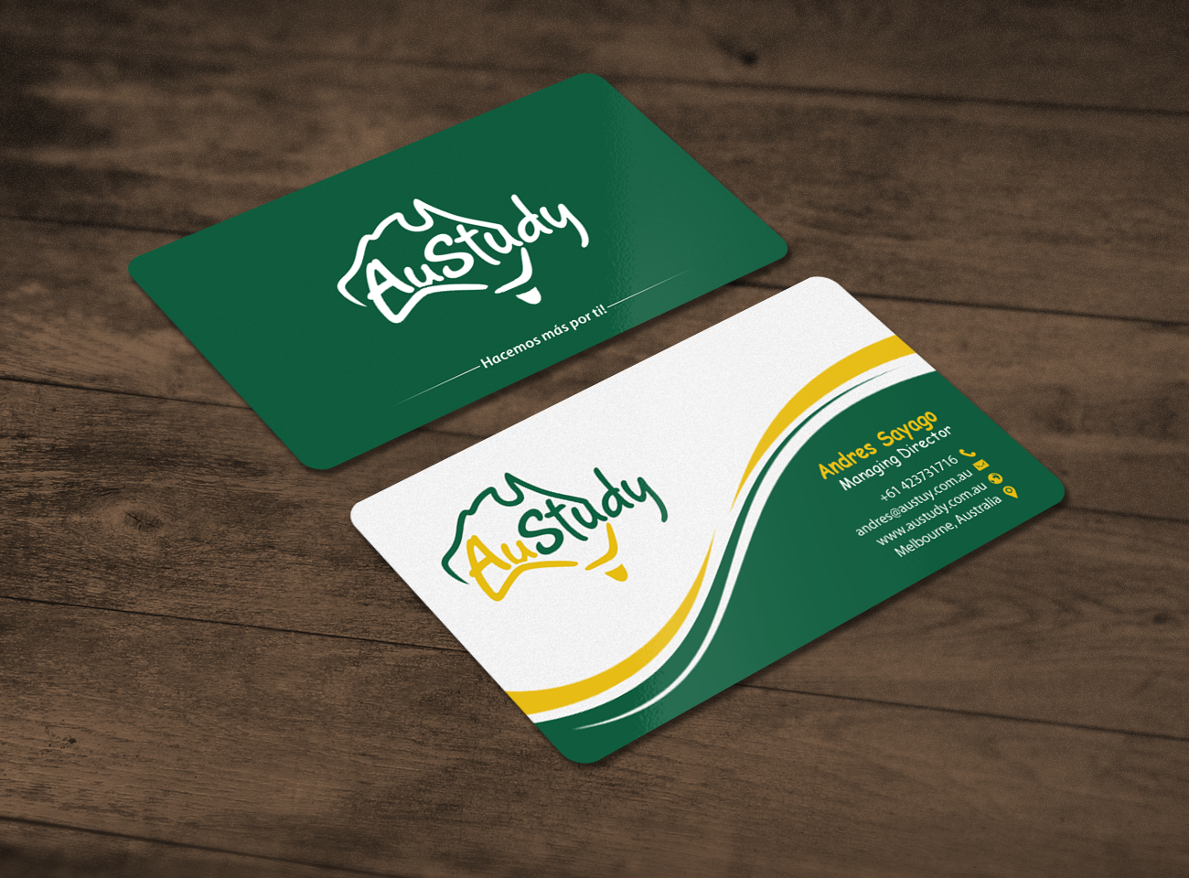 Business Card Design by chandrayaan.creative for Austudy Pty Ltd | Design #15114650