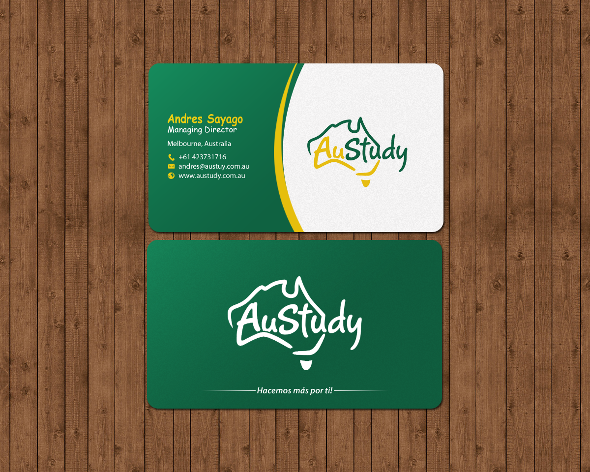 Business Card Design by chandrayaan.creative for Austudy Pty Ltd | Design #15115083