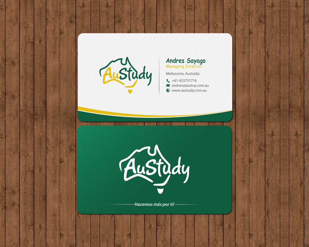 Business Card Design by chandrayaan.creative for Austudy Pty Ltd | Design #15115084