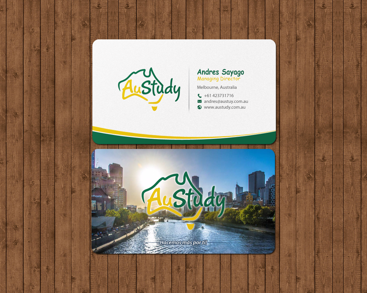 Business Card Design by chandrayaan.creative for Austudy Pty Ltd | Design #15130019